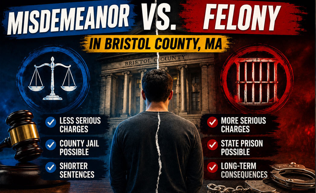Misdemeanor vs. Felony Charges in Bristol County, MA